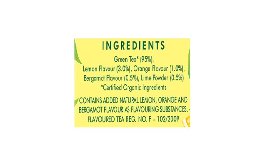 Weikfield Eco Valley Organic Tea Sunny Lemony   Box  30 pcs